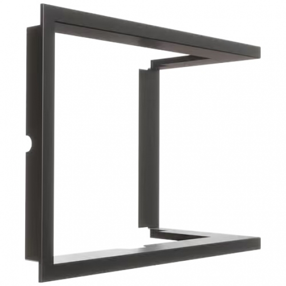 Obrázok pre Montážny rámik 90°- 35mm pre krbové vložky LUCY 12 NEW pravé presklenie