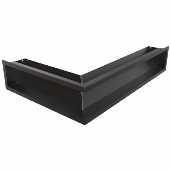 Obrázok pre Rohová mriežka LUFT 400x600x120 pravá čierna 45S SF - plytká