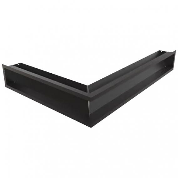 Obrázok pre Rohová mriežka LUFT 547x766x120 pravá čierna 45S SF - plytká