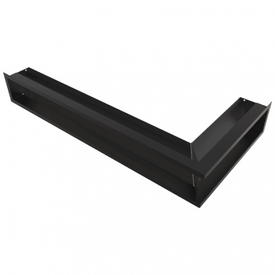 Obrázok pre Rohová mriežka LUFT 800x400x120 ľavá čierna 45S SF - plytká