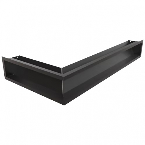 Obrázok pre Rohová mriežka LUFT 400x800x120 pravá čierna 45S SF - plytká