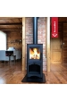 Obrázok pre Krbové kachle KOZA K5 oceľová na podstavci s výklenkom na drevo
