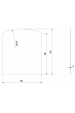 Obrázok pre Sklo pod krbové kachle MADRIT 850x990x5mm