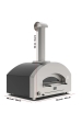 Obrázok pre Pizza pec FUTURO 4 hybrid - silver black 